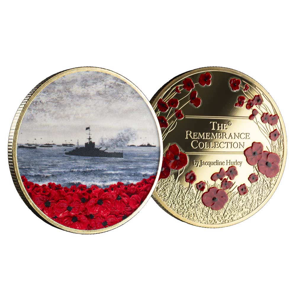 The Remembrance Collection Beginning Of The End 24 carat gold plated commemorative