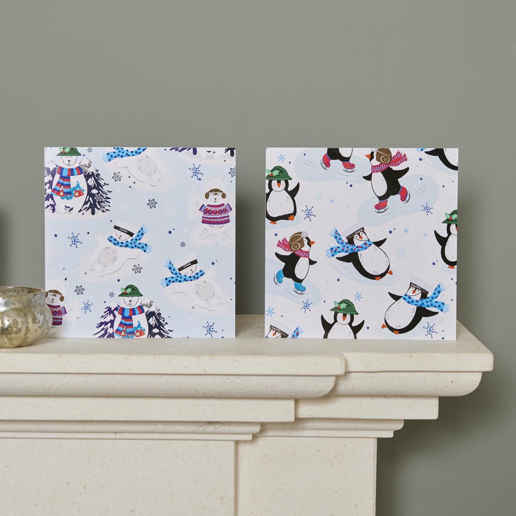 Penguins & Polar Bears Twin Pack Christmas Cards