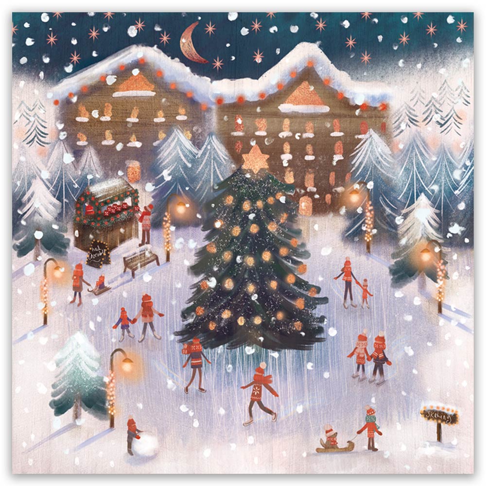 Winter Village Christmas Cards