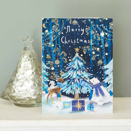 Midnight Forest Friends Christmas Cards