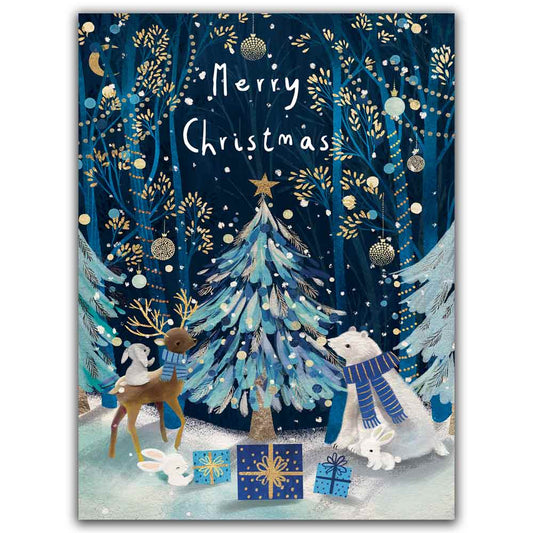 Midnight Forest Friends Christmas Cards