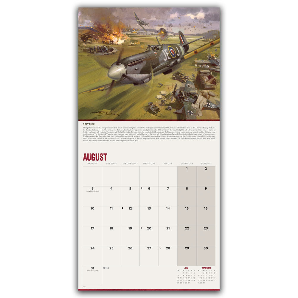 Legends of WWII Wall Calendar 2026