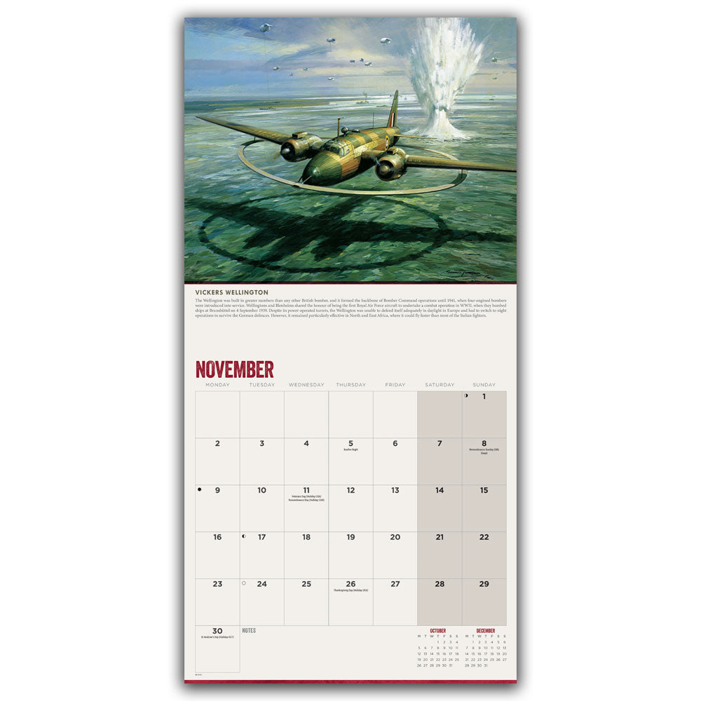 Legends of WWII Wall Calendar 2026