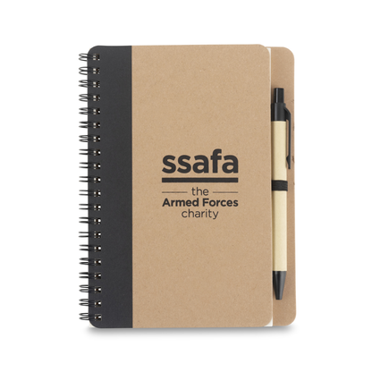 SSAFA Eco Spiral A6 Notebook & Pen