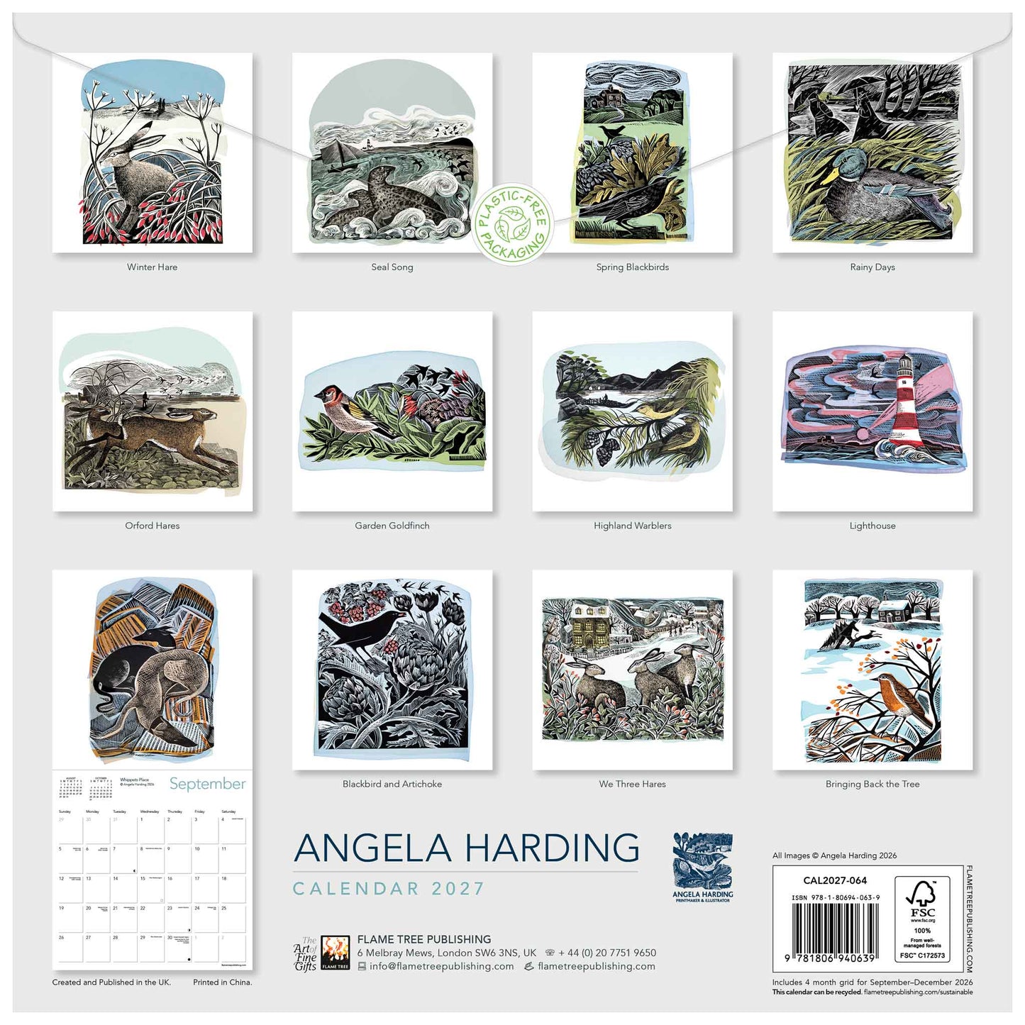 Angela Harding Wall Calendar 2027