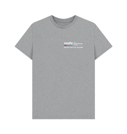 Athletic Grey Printed T-shirt Front