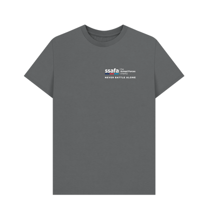 Slate Grey Printed T-shirt Front