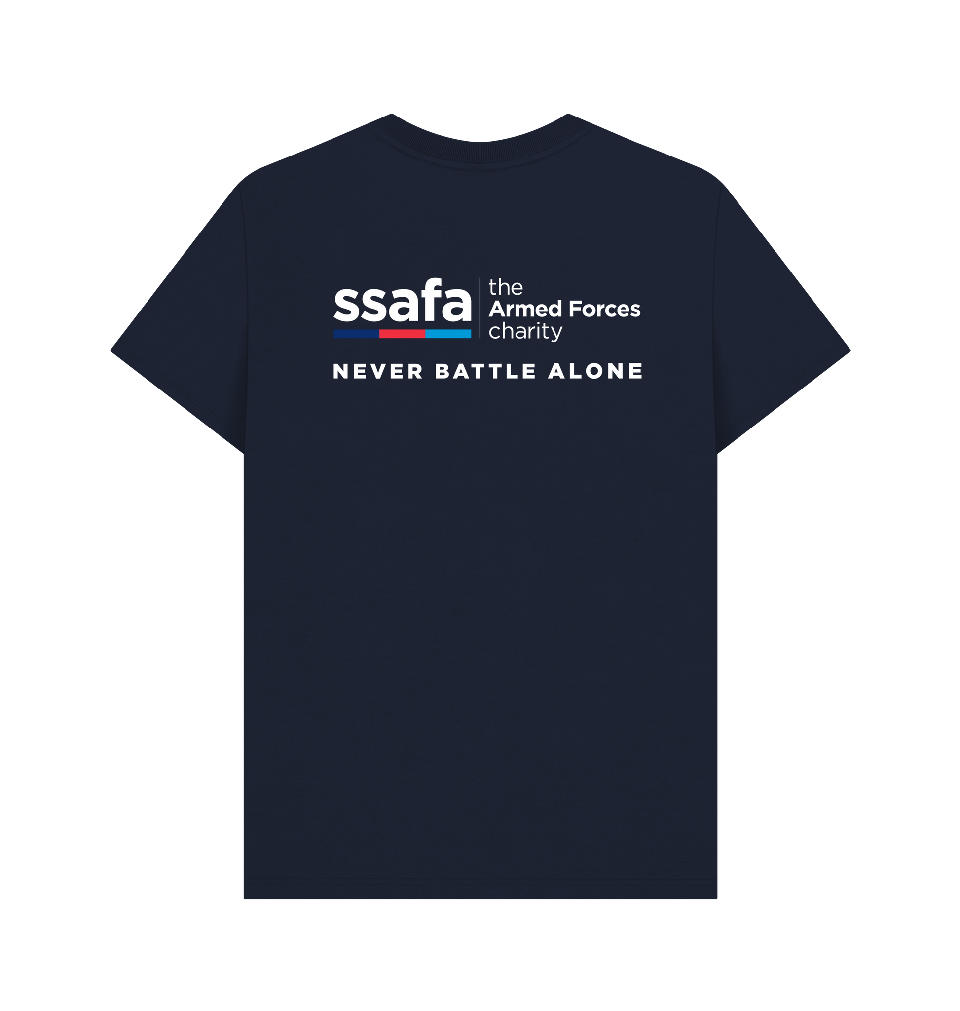 Navy Blue Printed T-shirt Back