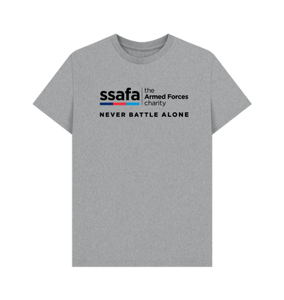 Athletic Grey Printed T-shirt Front