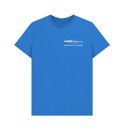 Bright Blue Printed T-shirt Front