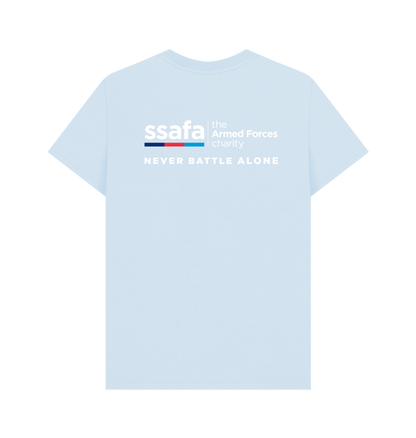 Sky Blue Printed T-shirt Back