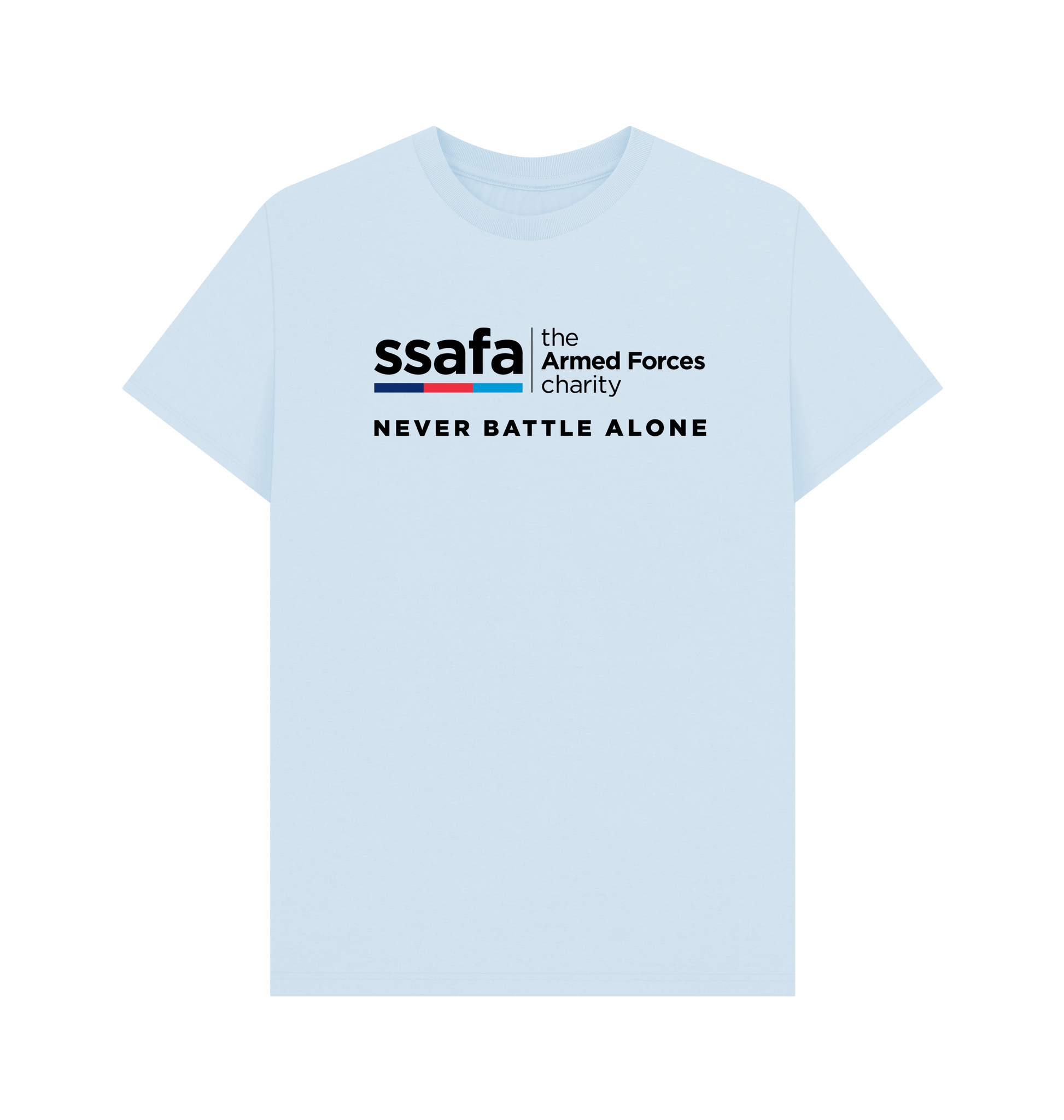 Sky Blue Printed T-shirt Front