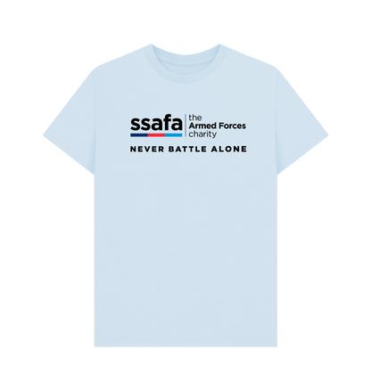 Sky Blue Printed T-shirt Front