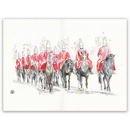 Life Guards on Parade Christmas Cards